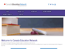 Tablet Screenshot of canadaeducationnetwork.com